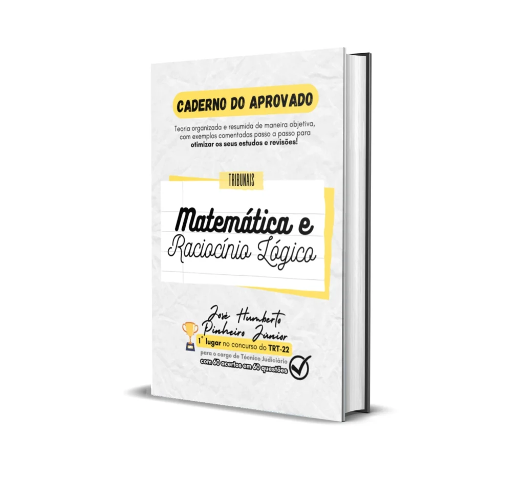Matemática e Raciocínio Lógico - Caderno do Aprovado - Rateio de Curso | Rateio Concursos | Melhor Site de Rateio de Cu