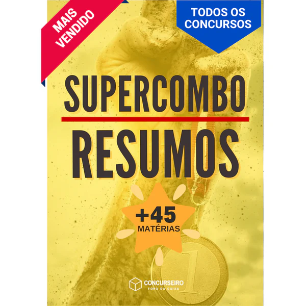 Combo Todas as Matérias Concurseiro Fora da Caixa para concursos públicos