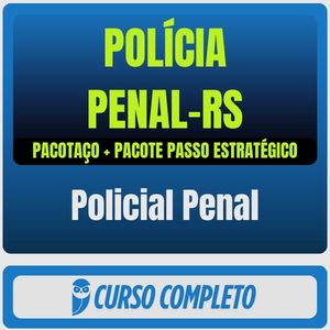 Polícia Penal-RS (Policial Penal) Pacotaço - Pacote Teórico + Pacote Passo Estratégico - 2026 (Pós-Edital) - Rateio de