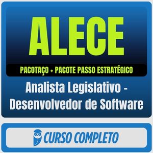 ALECE (Analista Legislativo - Desenvolvedor de Software) Pacotaço - Pacote Teórico + Pacote Passo Estratégico - 2026 (P