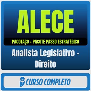 ALECE (Analista Legislativo - Direito) Pacotaço - Pacote Teórico + Pacote Passo Estratégico - 2026 (Pós-Edital) - Ratei