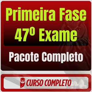 OAB 47º Exame - 1ª Fase - Pacote Completo - Rateio de Curso | Rateio Concursos | Melhor Site de Rateio de Cursos