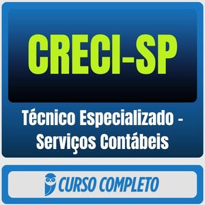 CRECI-SP (Técnico Especializado - Serviços Contábeis) Pacote Completo - 2026 (Pós-Edital)