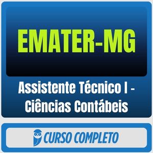 EMATER-MG (Assistente Técnico I - Ciências Contábeis) Pacote