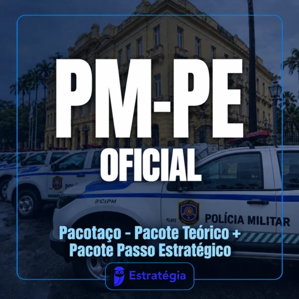 Rateio PM-PE (Oficial) Pacotaço - Pacote Teórico + Pacote Passo Estratégico