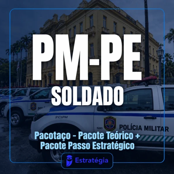 Rateio PM-PE (Soldado) Pacotaço - Pacote Teórico + Pacote Passo Estratégico