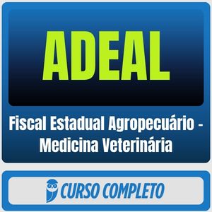 ADEAL (Fiscal Estadual Agropecuário - Medicina Veterinária) Pacote - 2026 (Pós-Edital)
