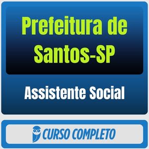Prefeitura de Santos-SP (Assistente Social) Pacote - 2026 (Pós-Edital)