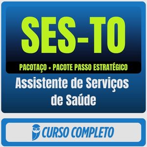 SES-TO (Assistente de Serviços de Saúde) Pacotaço - Pacote Teórico + Pacote Passo Estratégico - 2026 (Pós-Edital)