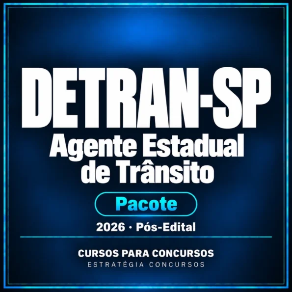 Curso DETRAN-SP pós-edital 2026 — Agente Estadual de Trânsito — Estratégia Concursos