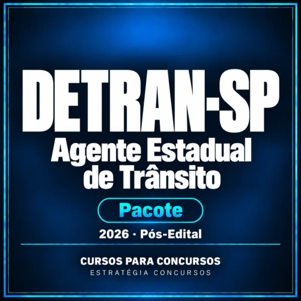 Curso DETRAN-SP pós-edital 2026 — Agente Estadual de Trânsito — Estratégia Concursos