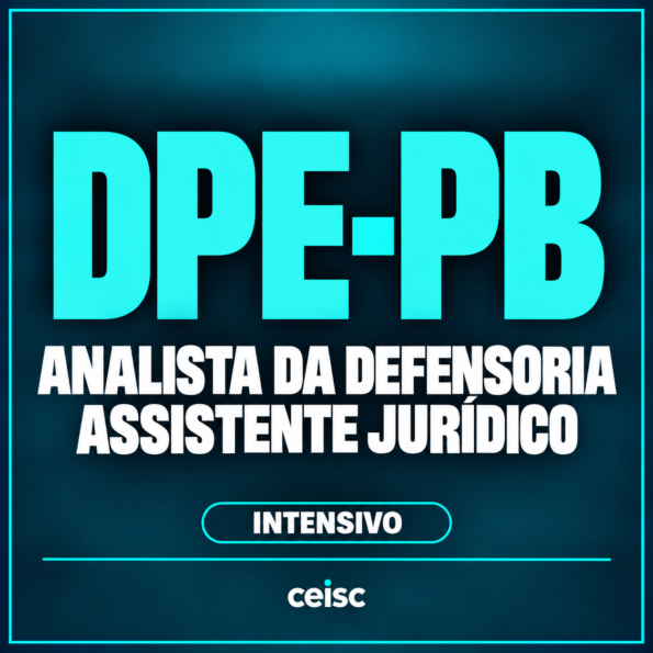 DPE-PB | Analista da Defensoria - Assistente Jurídico | Intensivo