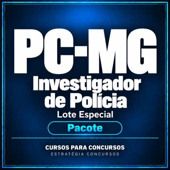 Pacote para PC-MG (Investigador de Polícia) Lote Especial