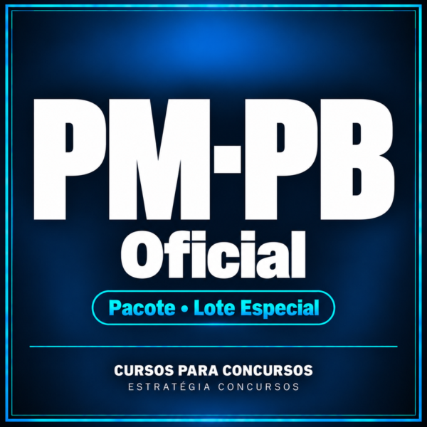 Rateio Pacote para PM-PB (Oficial) Lote Especial